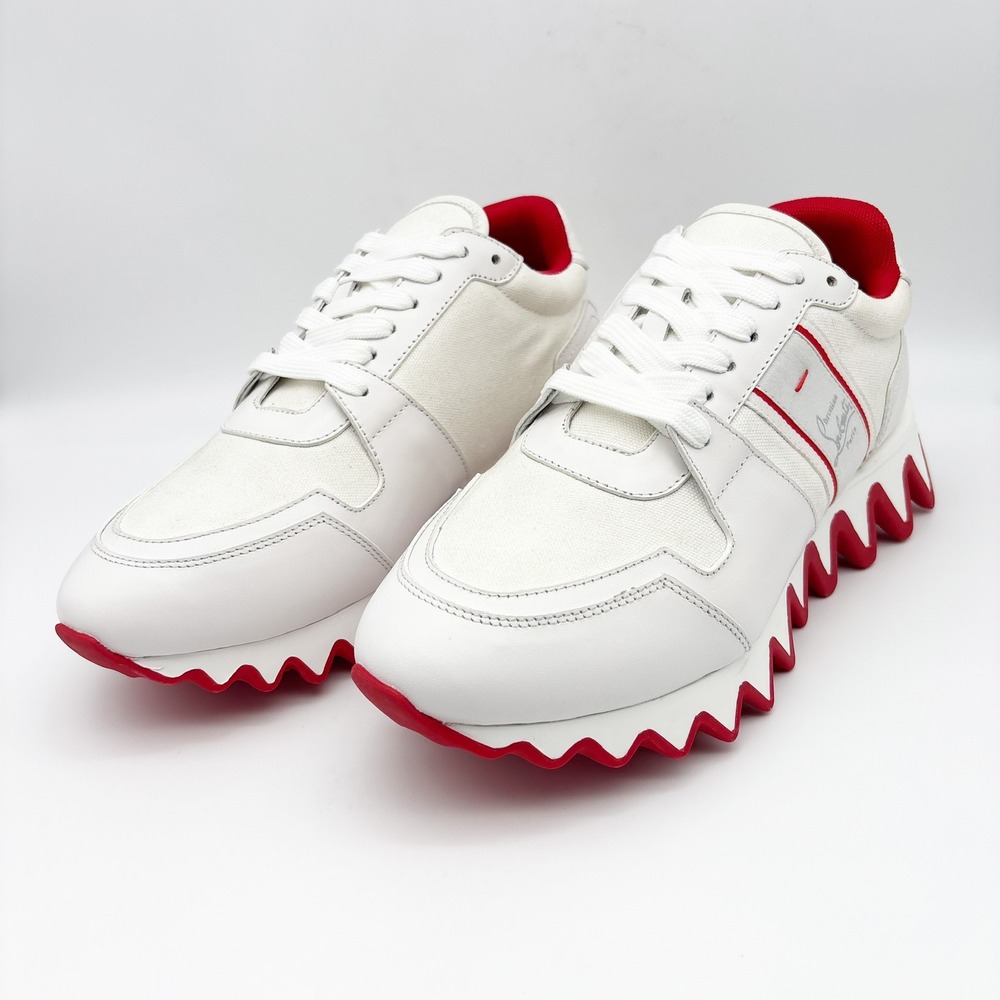NWB Christian Louboutin Nastroshark Donna Sneakers in White Size 41 - Picture 6 of 16